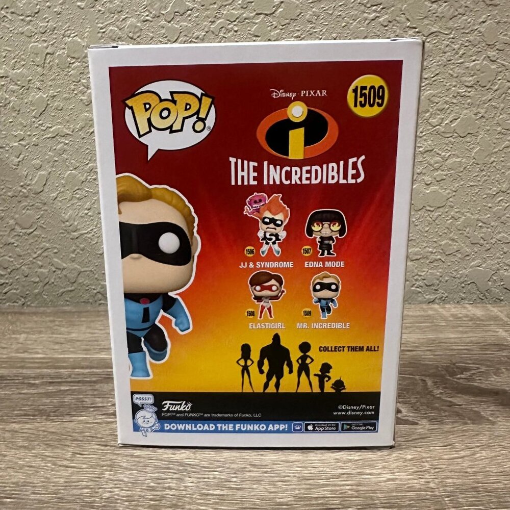 Funko Pop! Disney Pixar The Incredibles Mr Incredible Figure #1509! - Picture 4 of 7